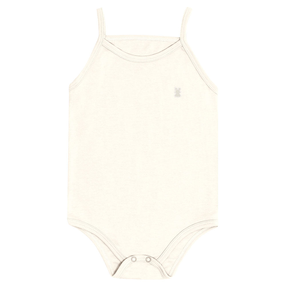 Body Regata Alcinha Bebê Menina Liso em Suedine - Kiko Baby