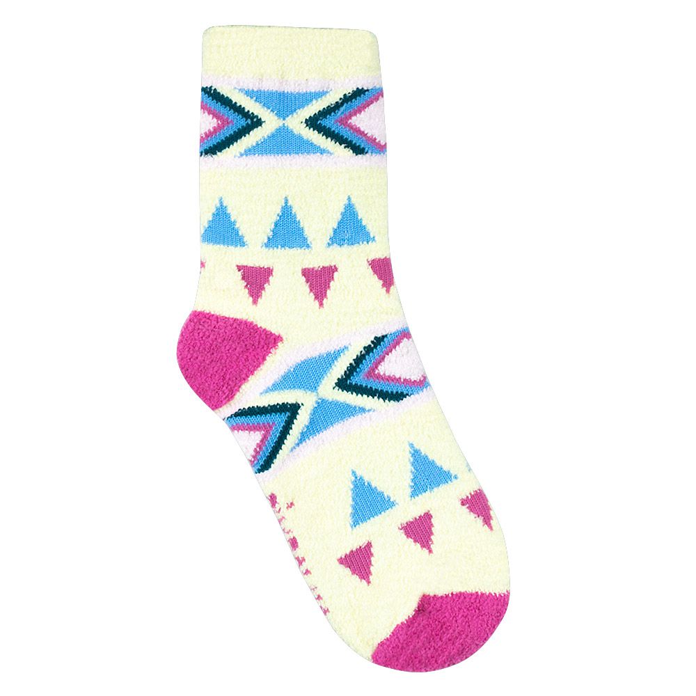 Meia Felpuda Infantil Menina 31-34 Geométrica - Pimpolho
