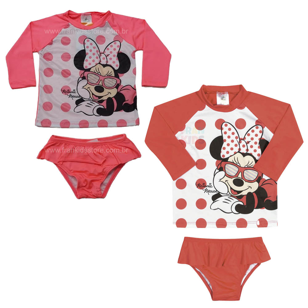 Conjunto Blusa e Calcinha Proteção UV 50+ Minnie - Marlan