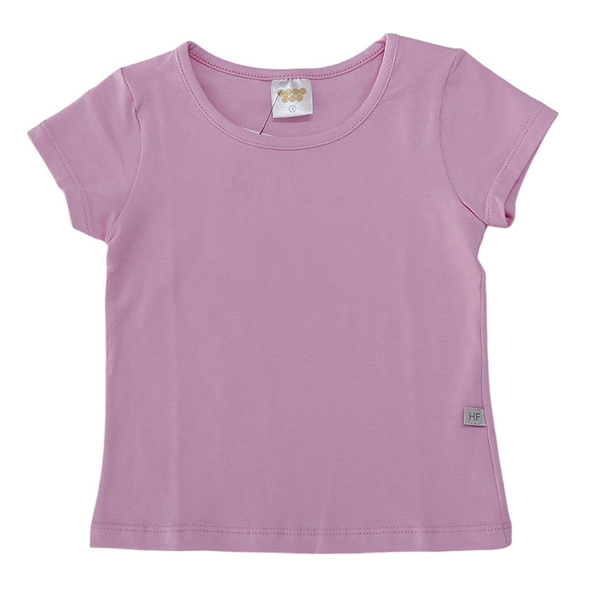 Blusa Infantil Menina Manga Curta Lisa Cotton - Have Fun