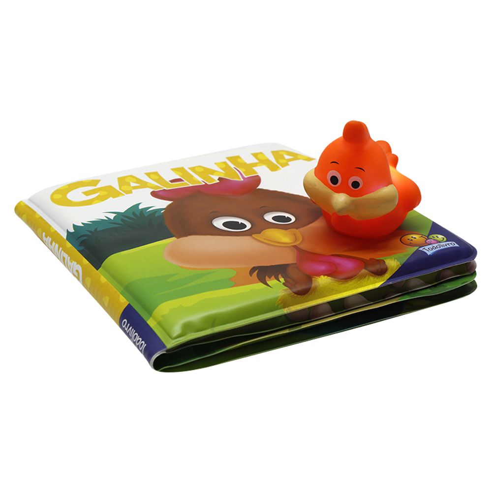 Livro de Banho Amiguinhos Luminosos Galinha - Todolivro