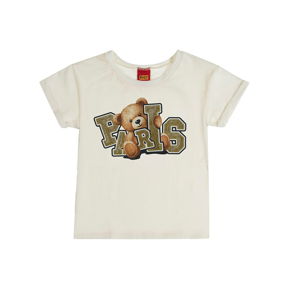 Blusa Infantil Meia Malha Urso Paris - Kyly