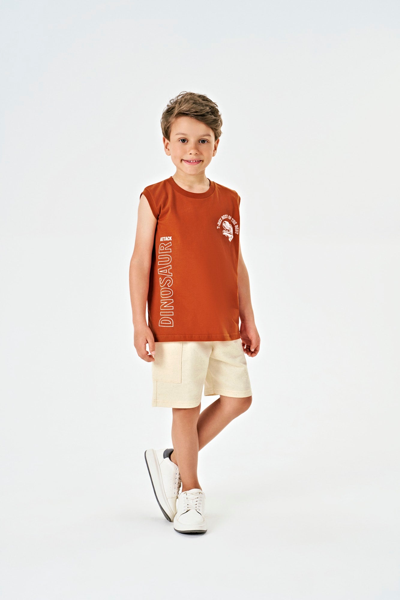 Regata Infantil Menino Dinosaur - Kiko e Kika