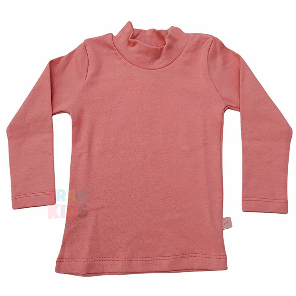 Blusa Básica Infantil Gola Alta em Ribana - Have Fun
