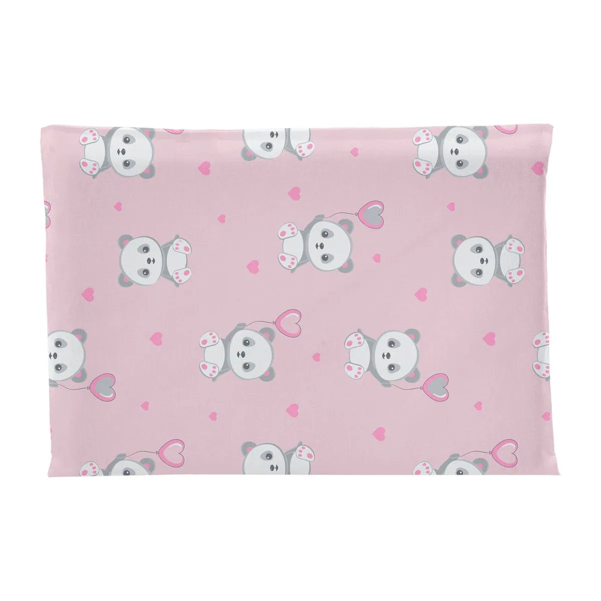 Travesseiro Antissufocante Estampado Panda Rosa - Bublim