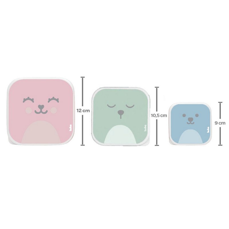 Kit 3 Potinhos Para Bebê Gumy - Buba