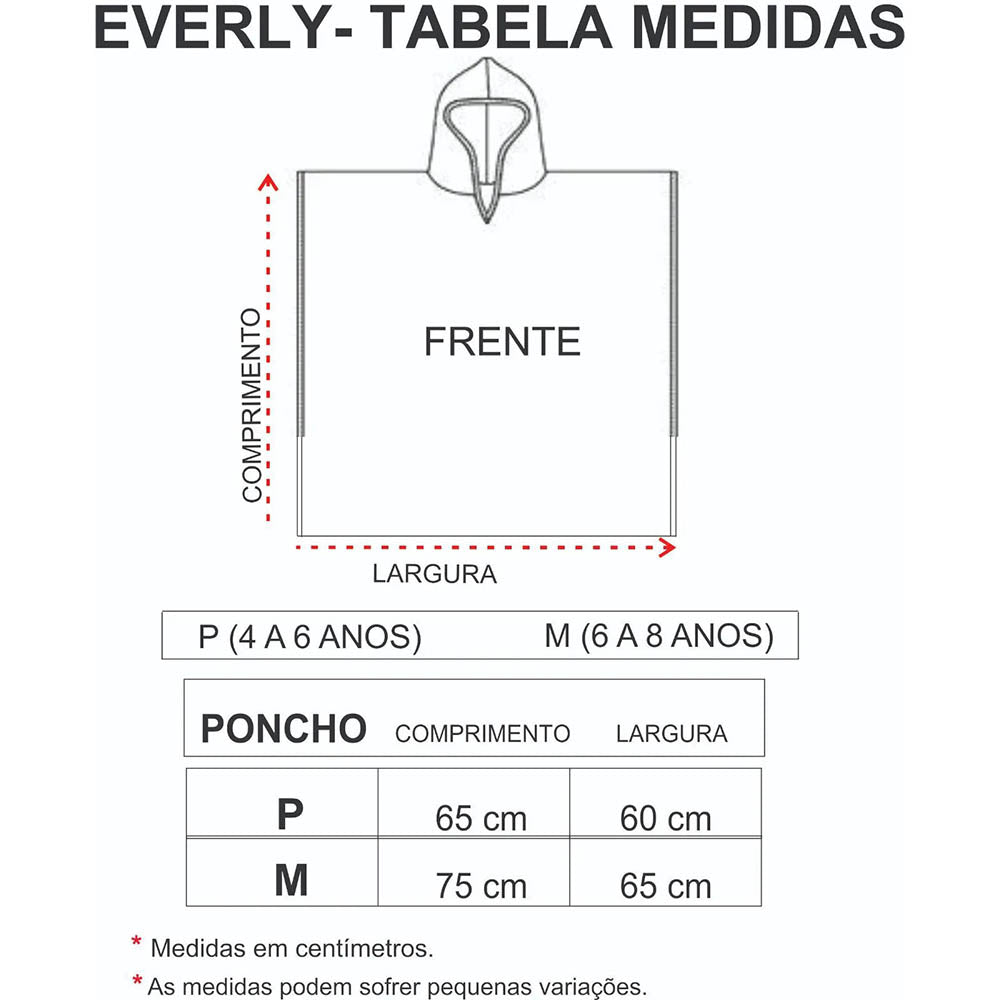 Toalha Poncho Infantil Menino Dinossauro - Everly