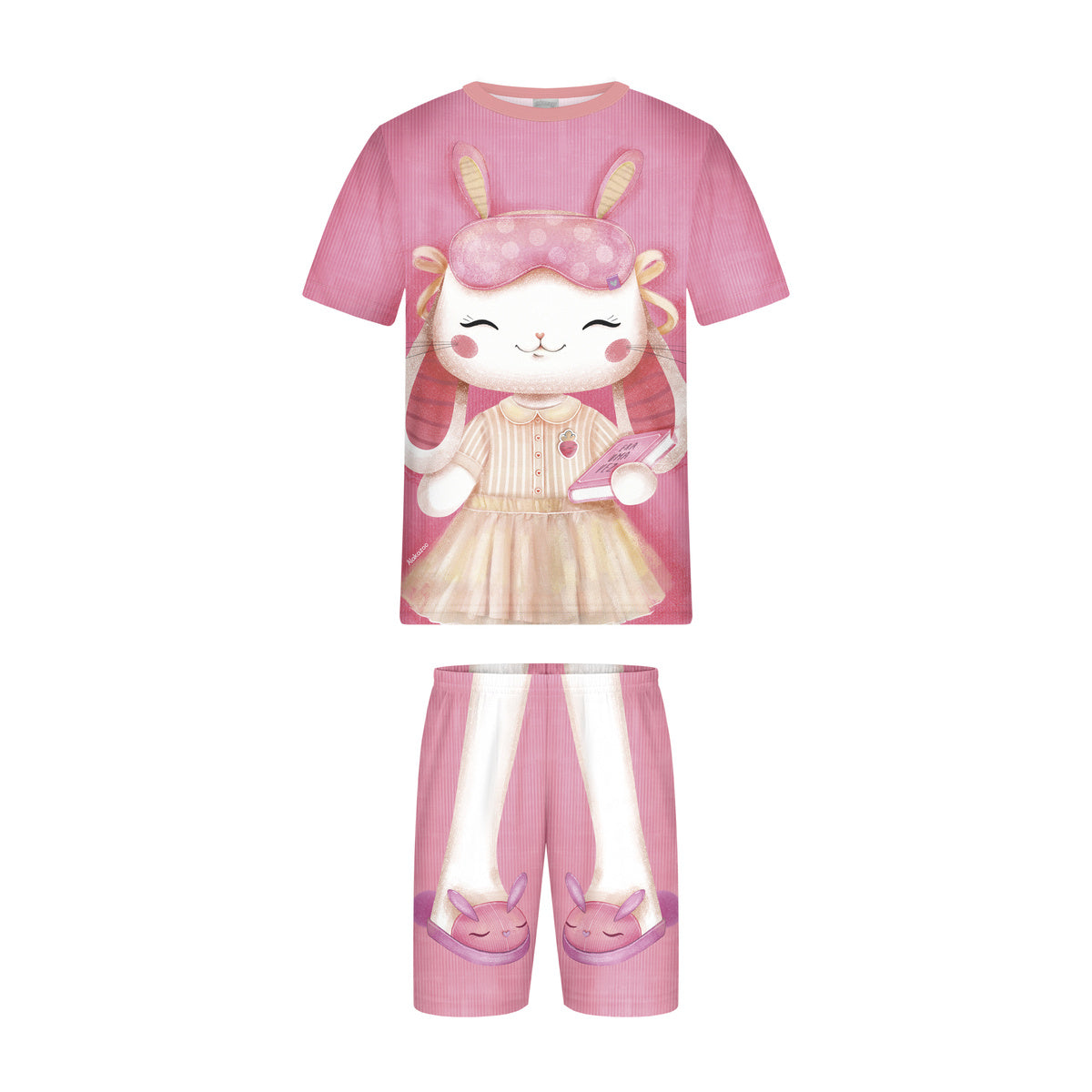 Pijama Infantil Menina Malha Modeli Estampado - Alakazoo