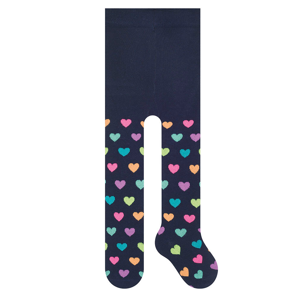 Meia-Calça Fio 80 Bebê Menina em Algodão Corações - Selene