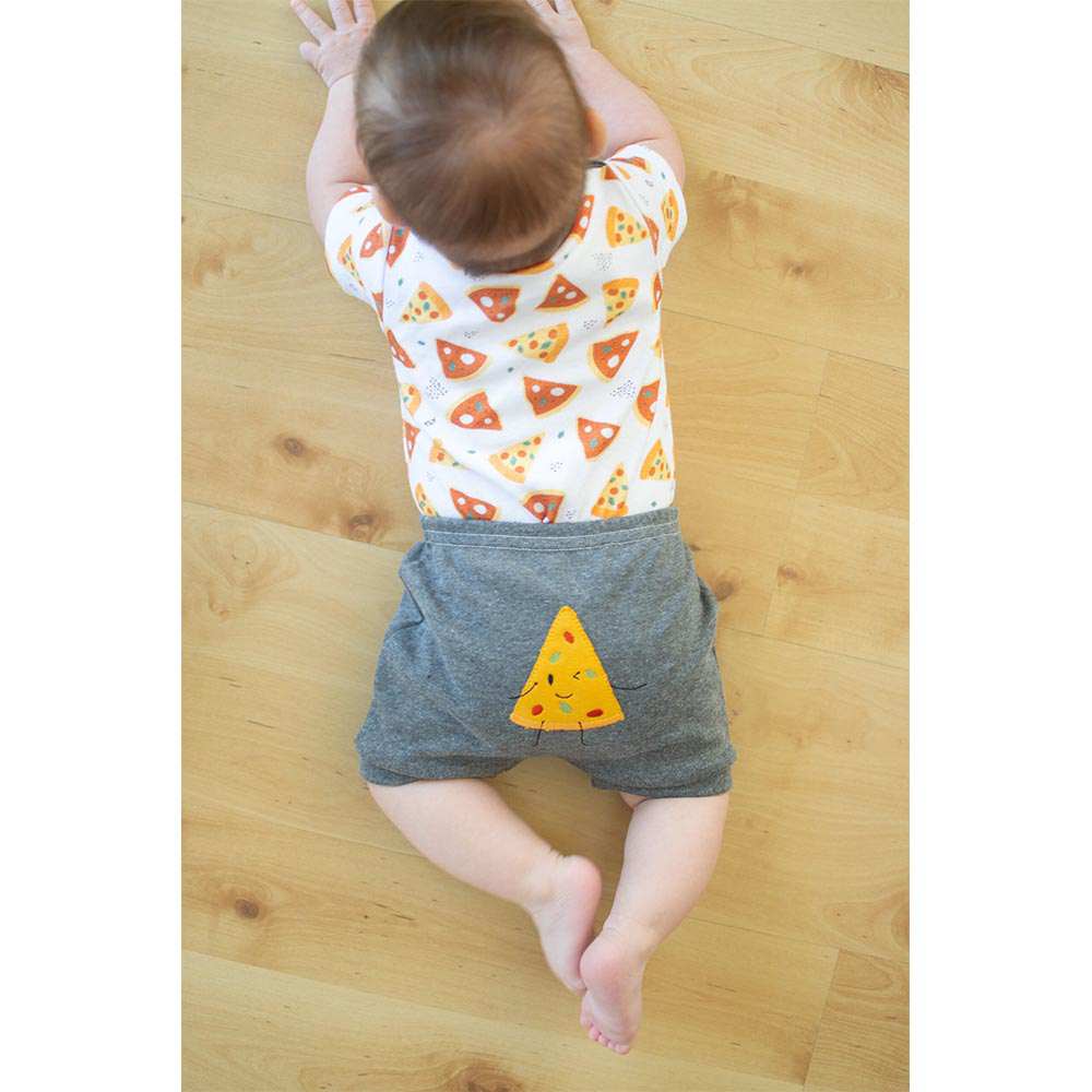 Conjunto Body e Short Pizzas - Tilly Baby