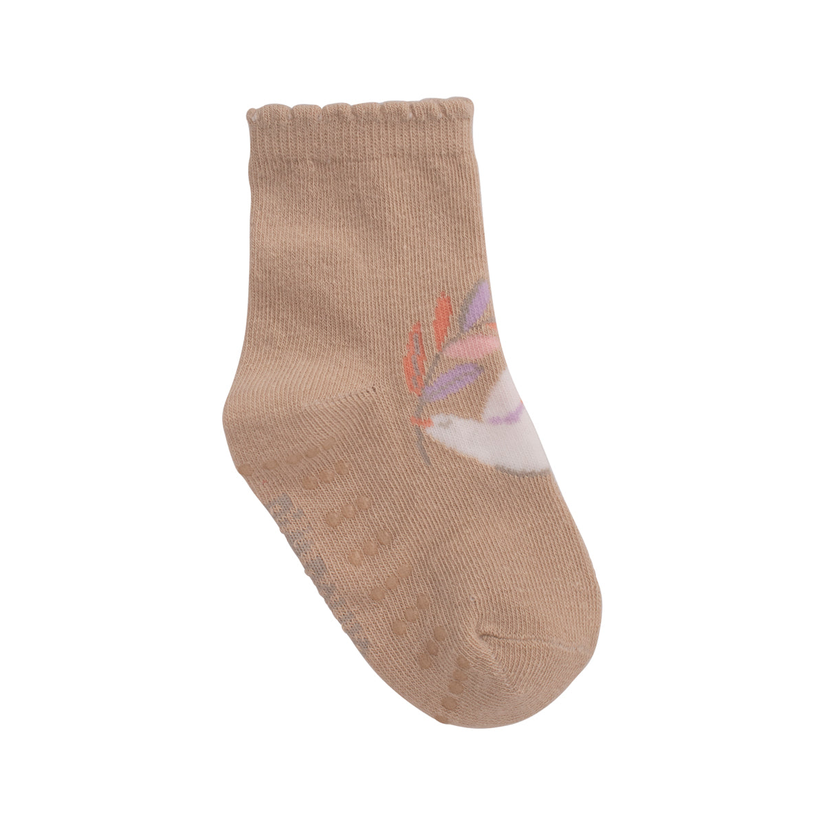Kit 3 Pares Meia Antiderrapante Menina 21-25 Pomba - Pimpolho