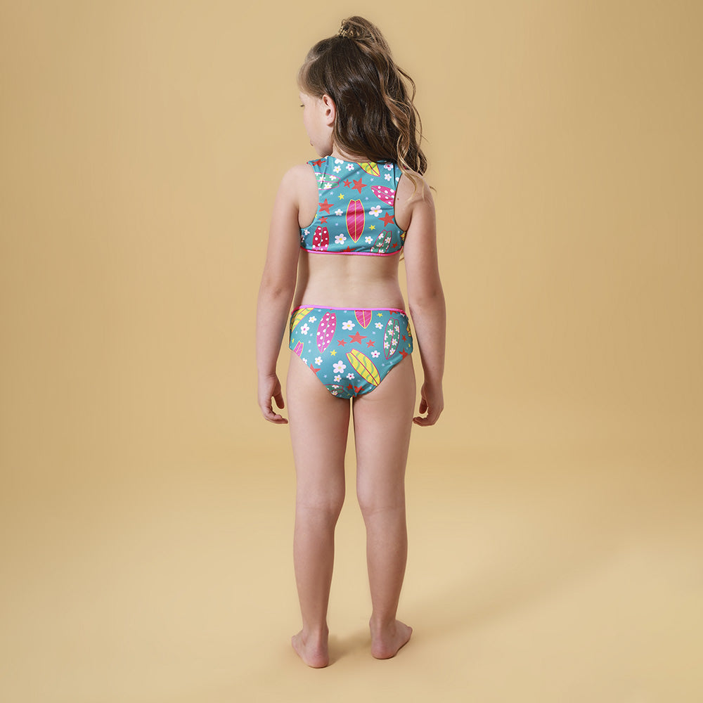 Conjunto Infantil Biquíni e Blusa Proteção UV 50+ Surf - Everly