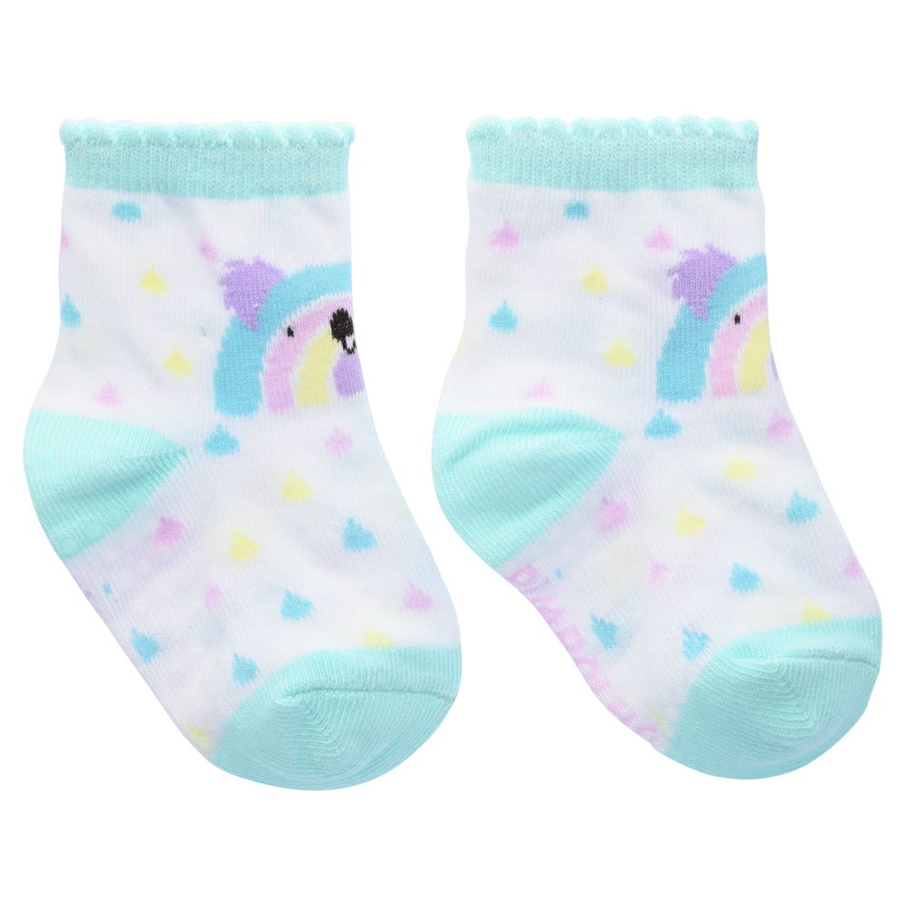 Meia Antiderrapante Bebê Menina 16-20 Coala - Pimpolho