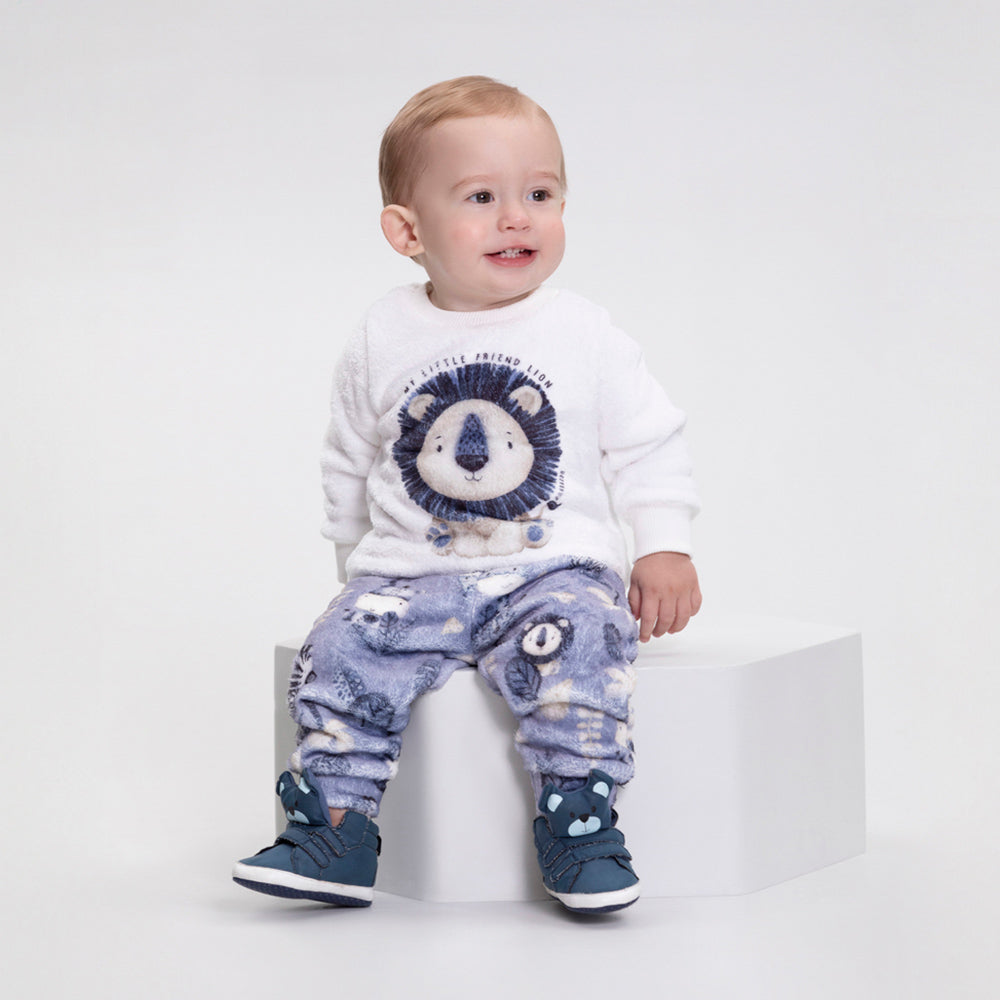 Conjunto Menino em Pelo Fluffy Selva - Alakazoo