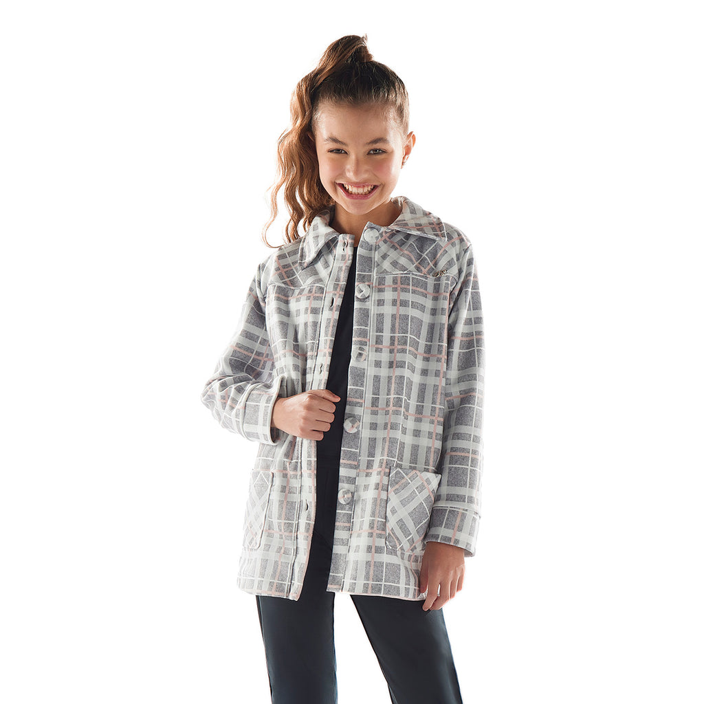 Casaco Sobretudo Feminino Juvenil em Soft - Menina Anjo