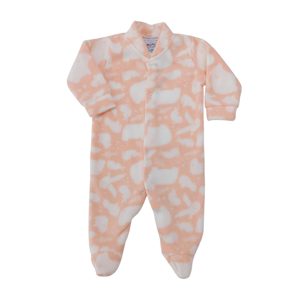 Macacão Soft Menina Formas Bichinho - Rosebud