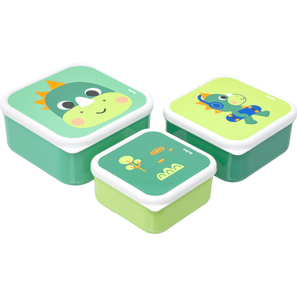 Kit 3 Potinhos Para Bebê Buba Zoo Dino - Buba