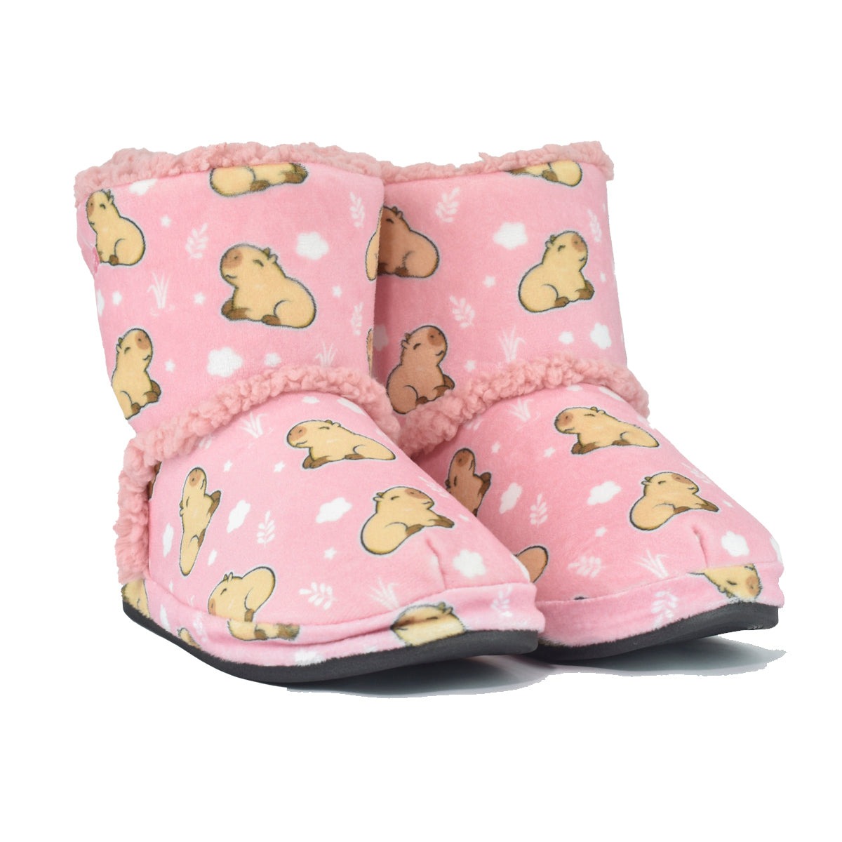 Pantufa Botinha Infantil Capivara Sola Emborrachada - Ferpa