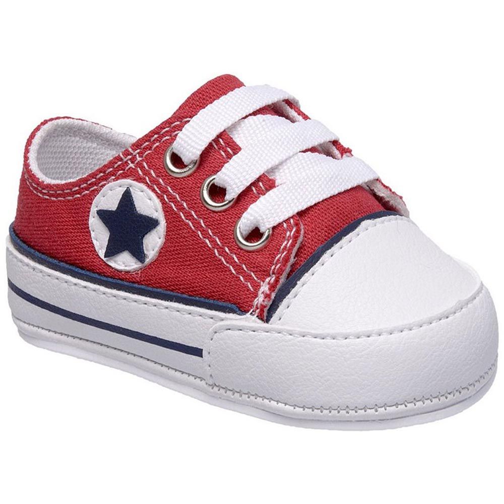 Tênis Estilo All Star Vermelho Cano Baixo - Fran Kids