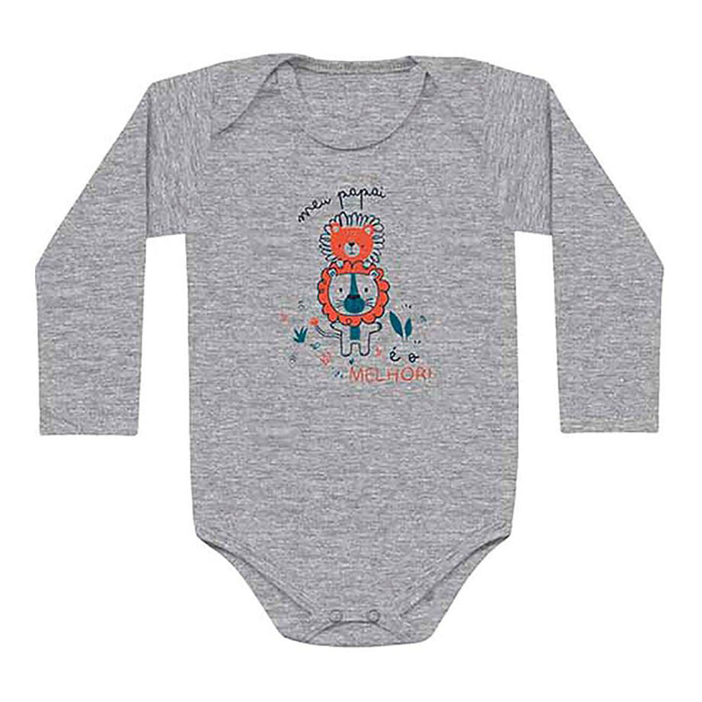 Body Manga Longa Bebê Menino Papai é o Melhor - Kiko Baby