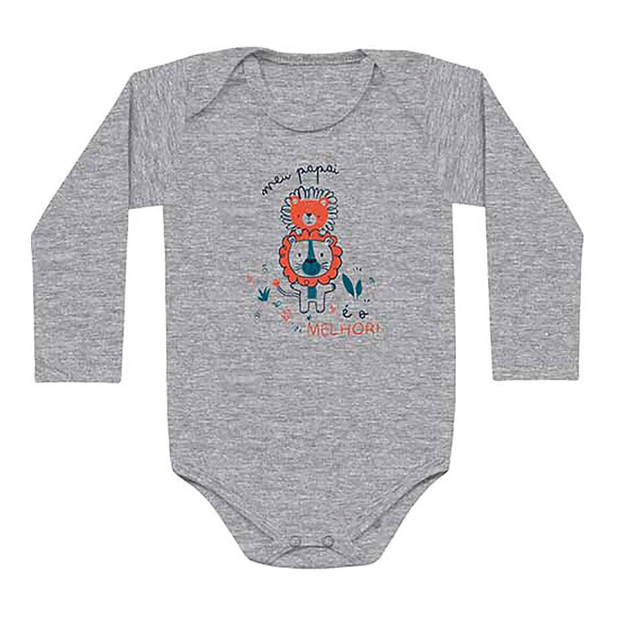 Body Manga Longa Bebê Menino Papai é o Melhor - Kiko Baby