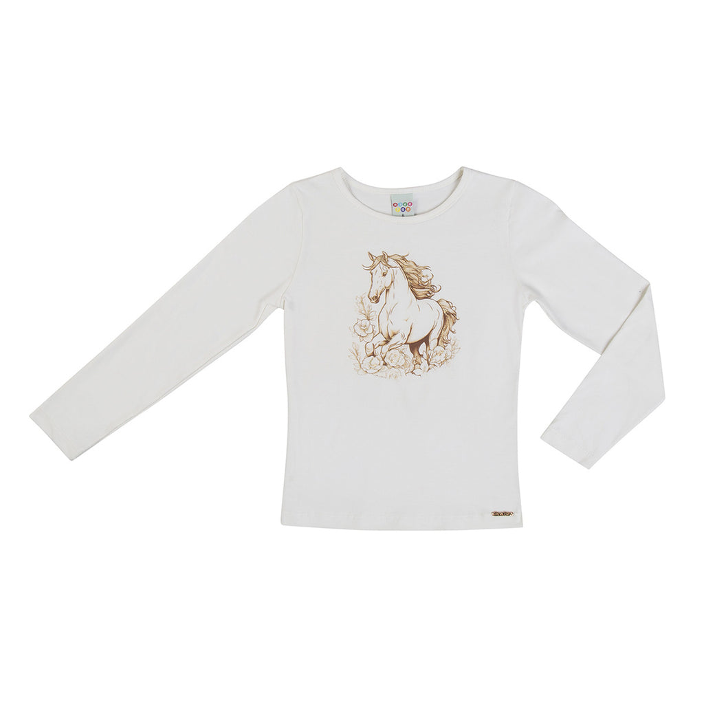 Blusa Infantil Feminina Boiadeira em Cotton - Have Fun