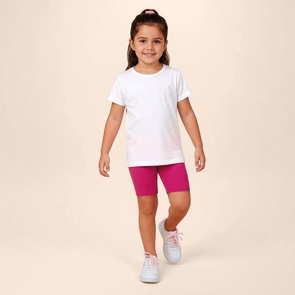 Bermuda Ciclista Infantil Menina Básica Lisa - Malwee Kids