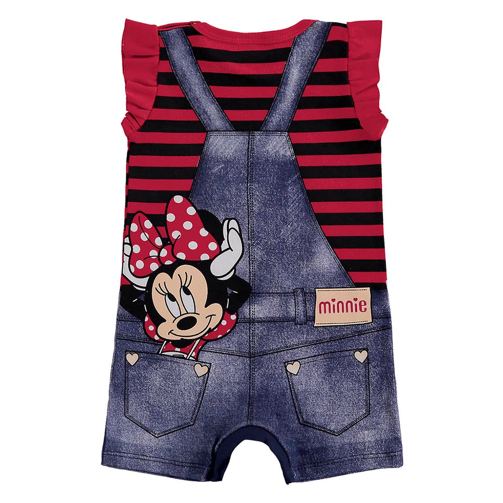 Macaquinho Bebê Disney Minnie Mouse com Listras - Marlan