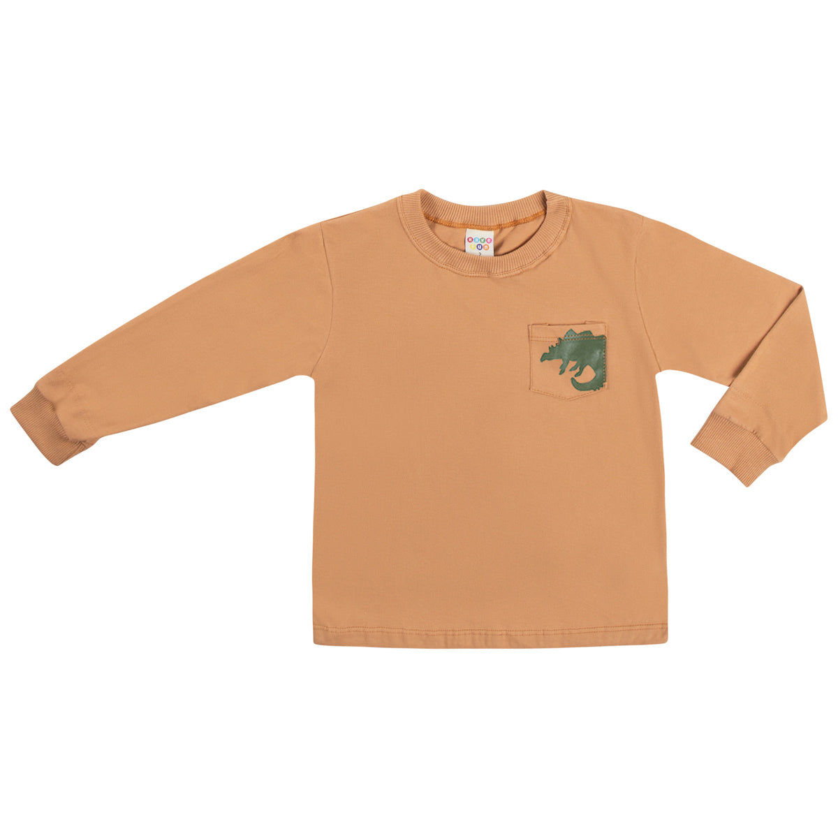 Camiseta Infantil Meia Malha Bolso Dino - Have Fun