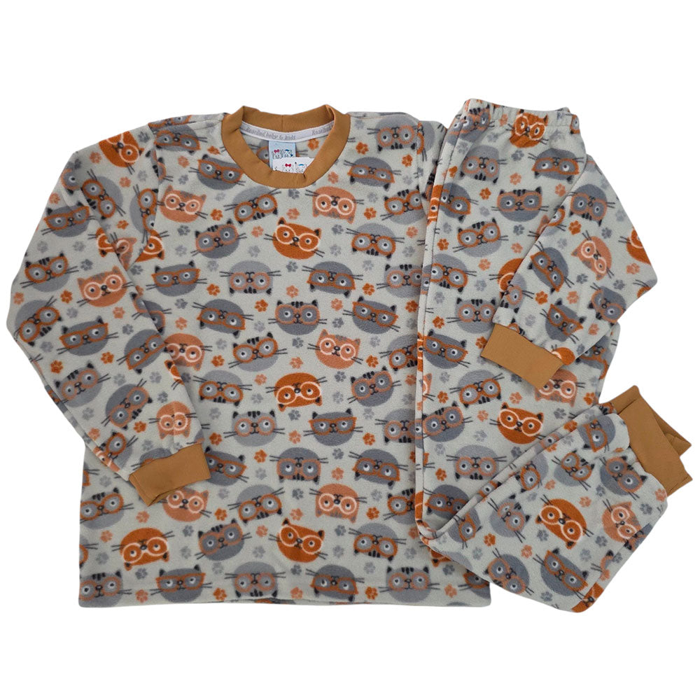 Conjunto Pijama Soft Infantil Menino Gatos - Rosebud