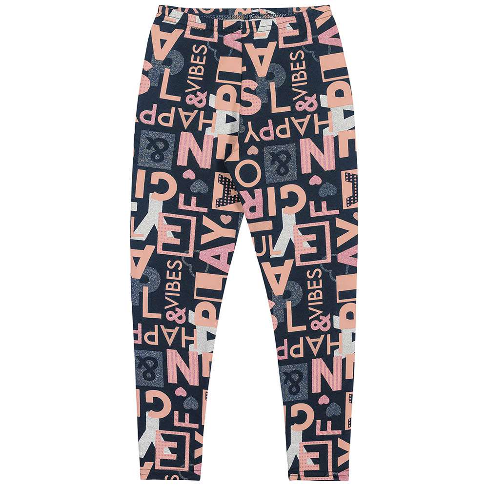 Calça Legging em Molecotton Peluciado Marinho - Elian