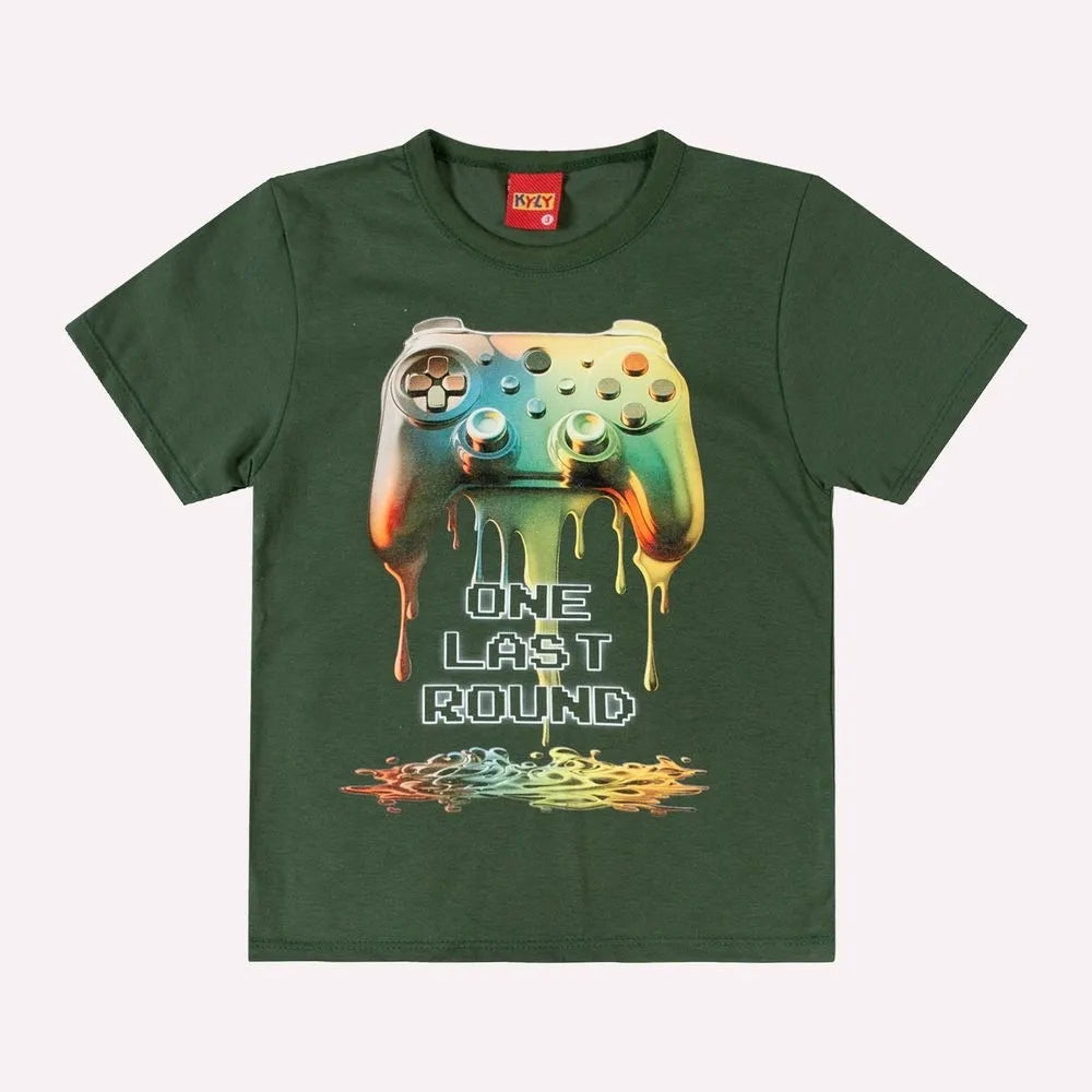 Camiseta Manga Curta Infantil Menino Game - Kyly