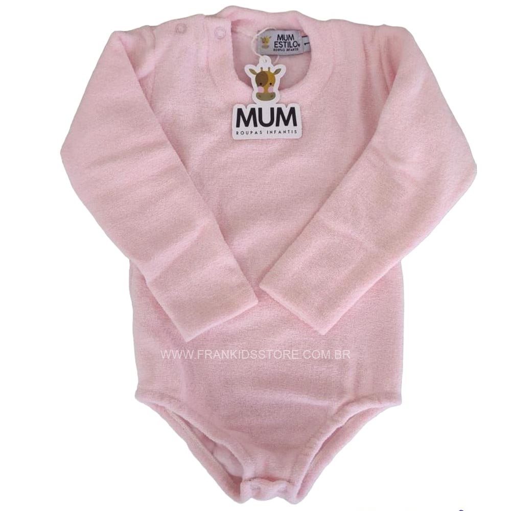 Body Bebê em Soft Glacê Quentinho Inverno - Mum
