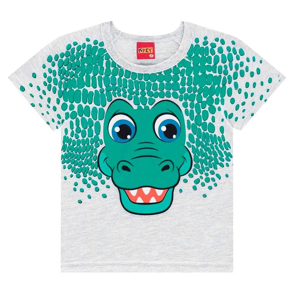 Camiseta Menino Cinza Claro - Kyly