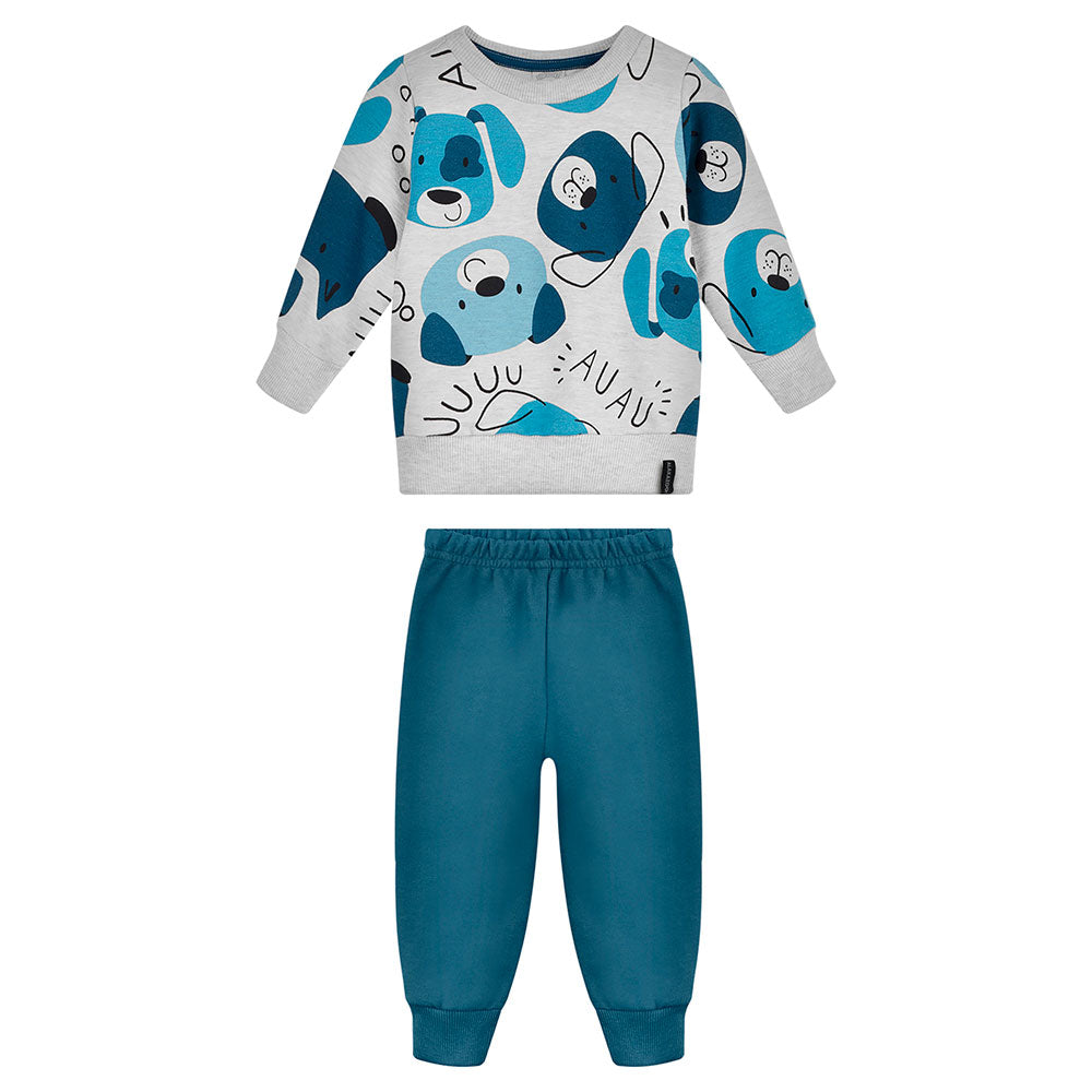 Conjunto Bebê Menino Moletom Peluciado Dog Fun - Alakazoo