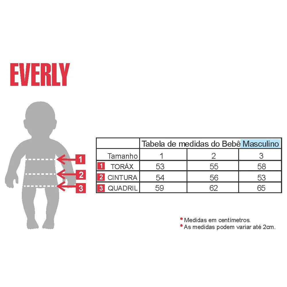 Conjunto Camiseta e Sunga Boxer C/ Proteção UV 50+ Caranguejo - Everly