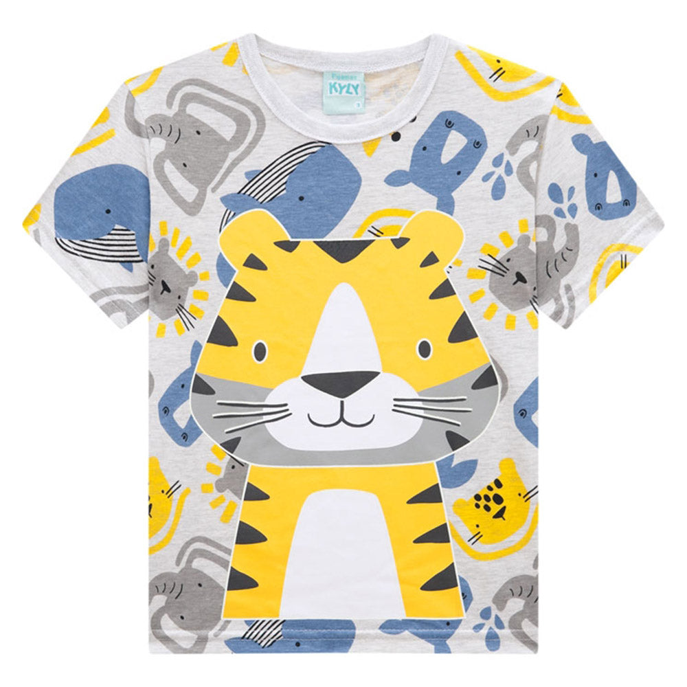 Pijama Infantil Menino Brilha no Escuro Tigre - Kyly