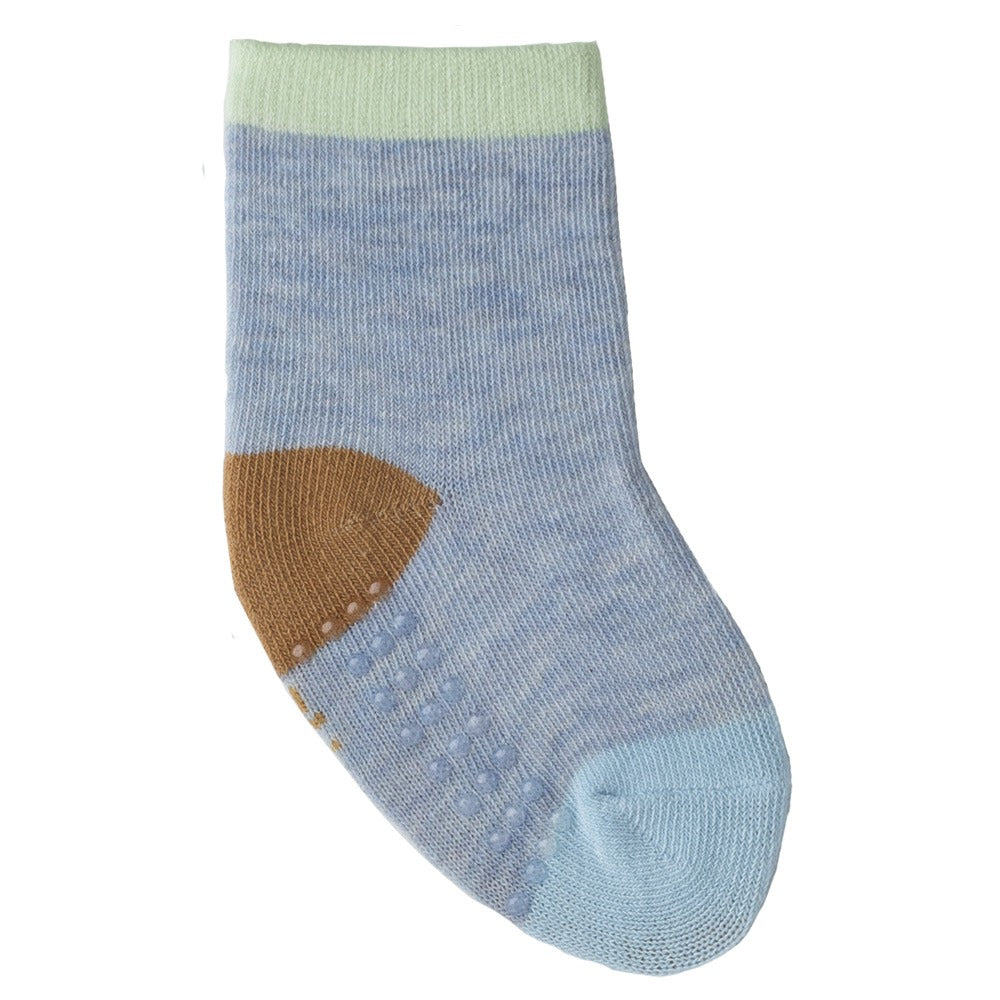 Kit 3 Pares Meia Antiderrapante Menino 16-20 Pera - Pimpolho