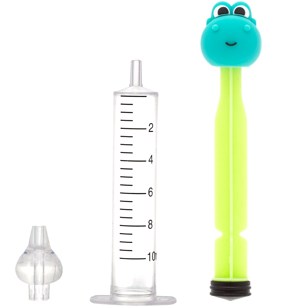 Seringa Lavador Nasal Infantil Dino C/ Ponta em Silicone - Buba