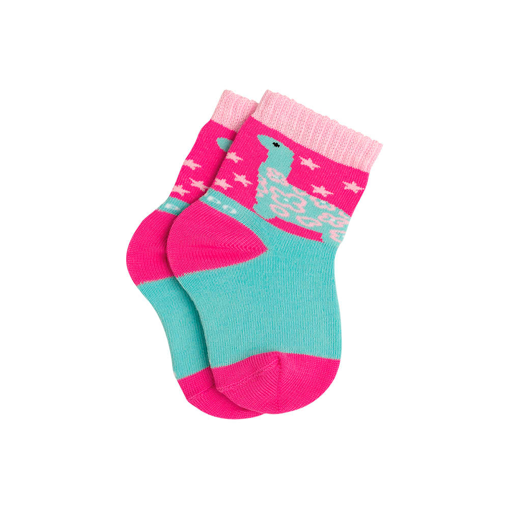 Kit 3 Pares Meia Cano Médio Bebê Menina Dino - Lupo