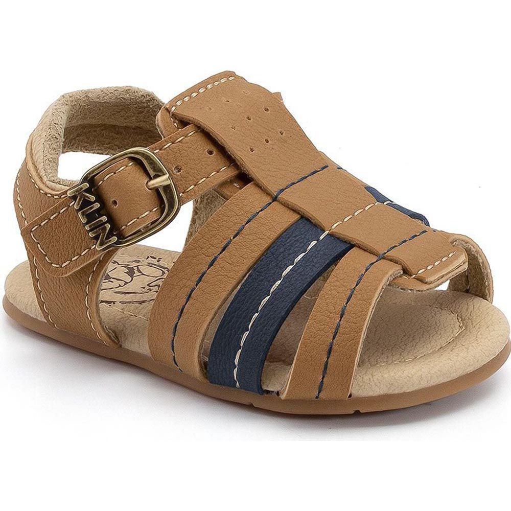 Sandália Cup Cake Camel / índigo - Klin