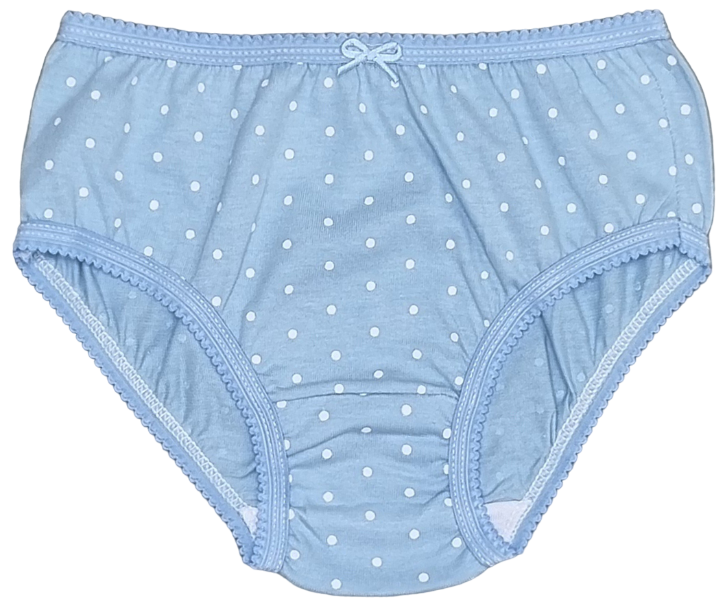 Kit C/3 Calcinhas em Algodão Estampadas e Poá - Tampinha