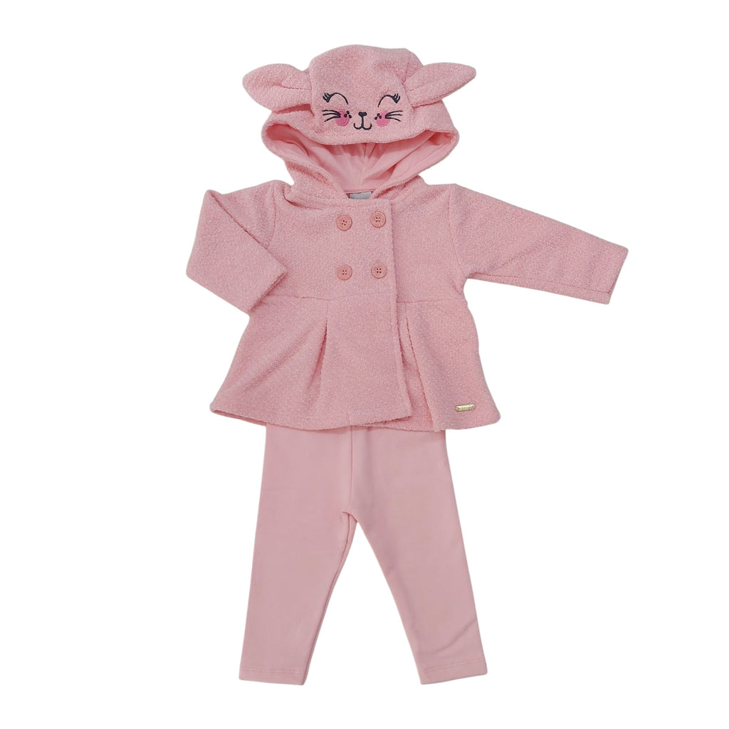 Conjunto Casaco Tweed e Legging Peluciada - Kiko e Kika