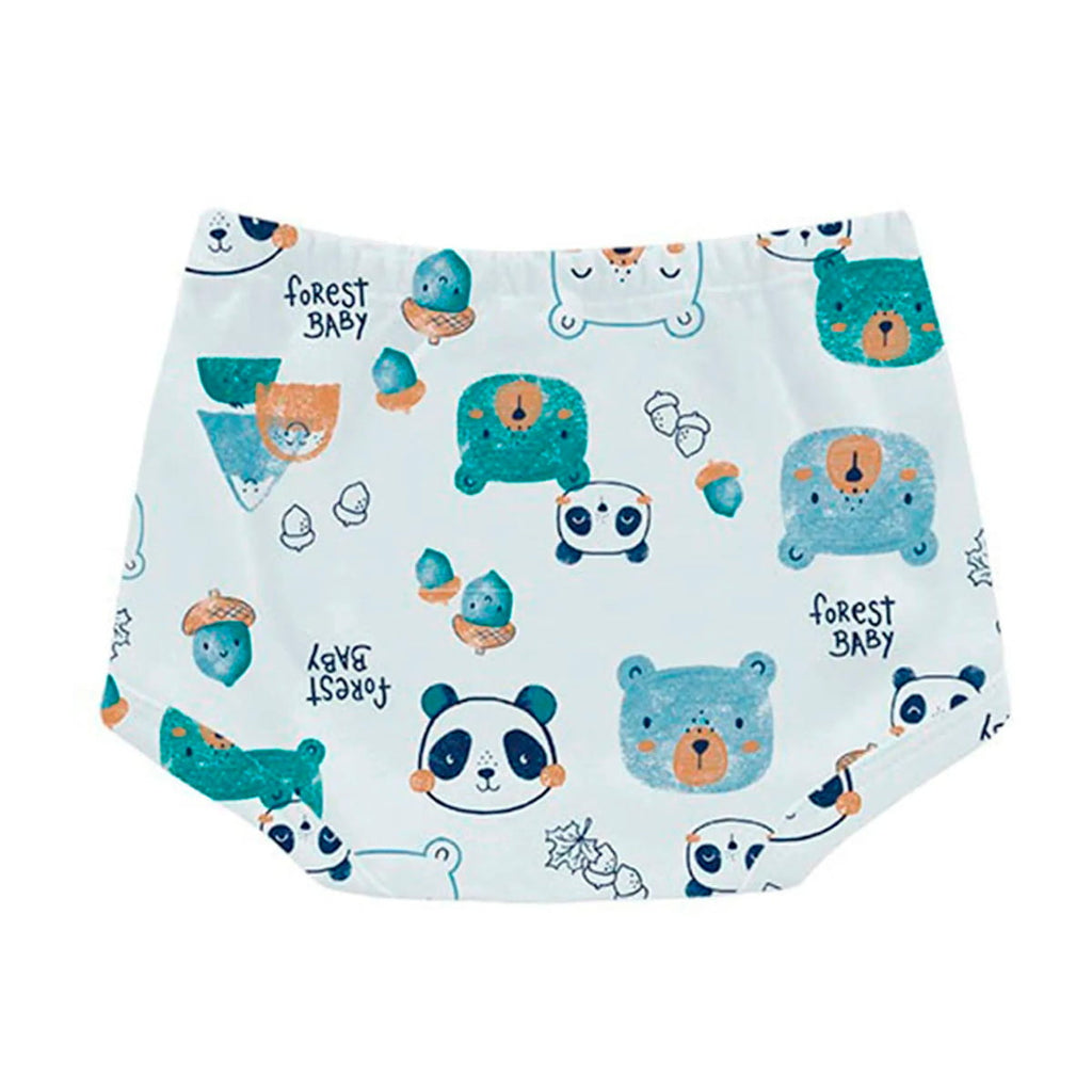 Short Cobre Fralda Menino em Suedine Bichinhos - Kiko Baby