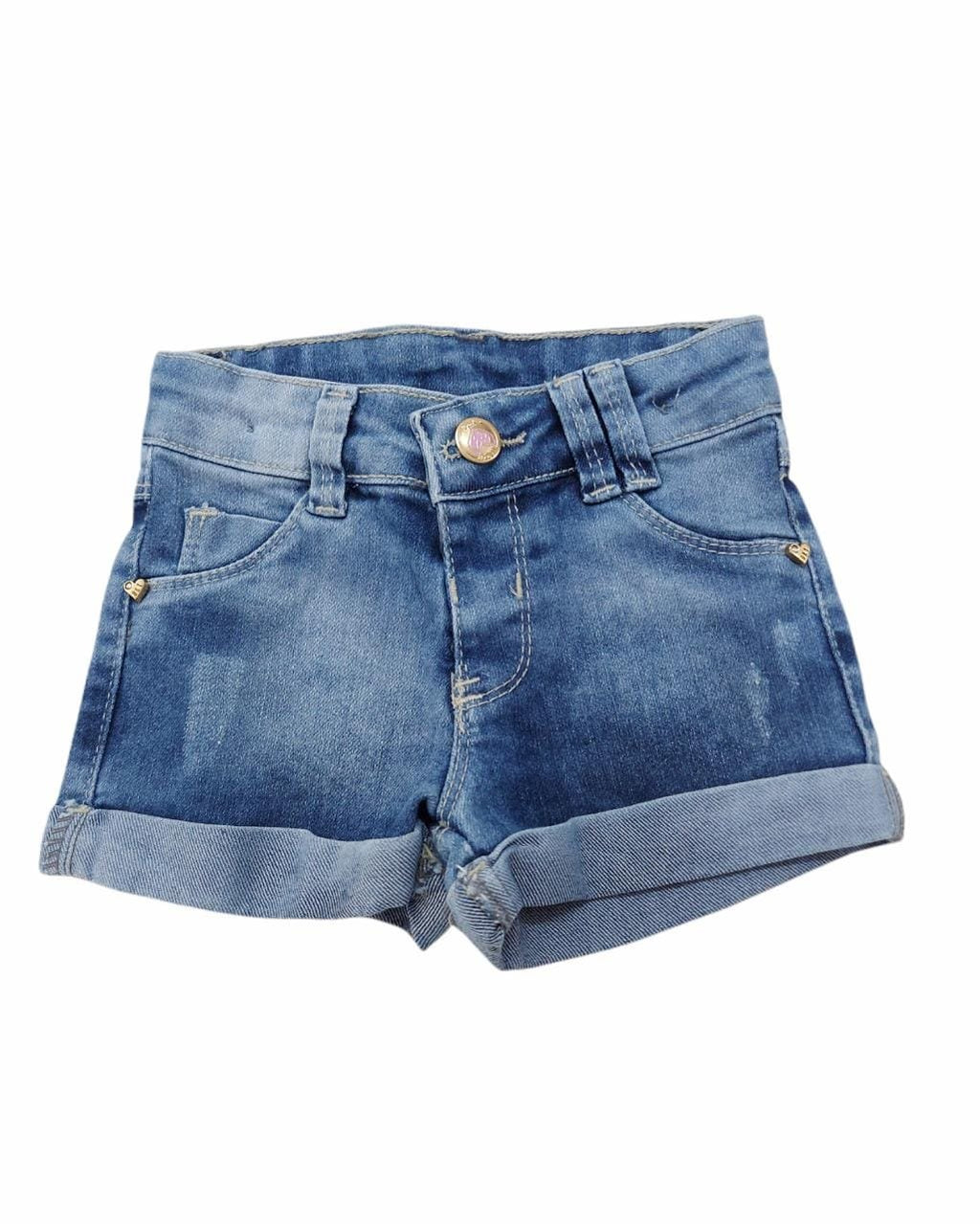 Short Jeans Menina C/ Elastano - Bracket Jeans