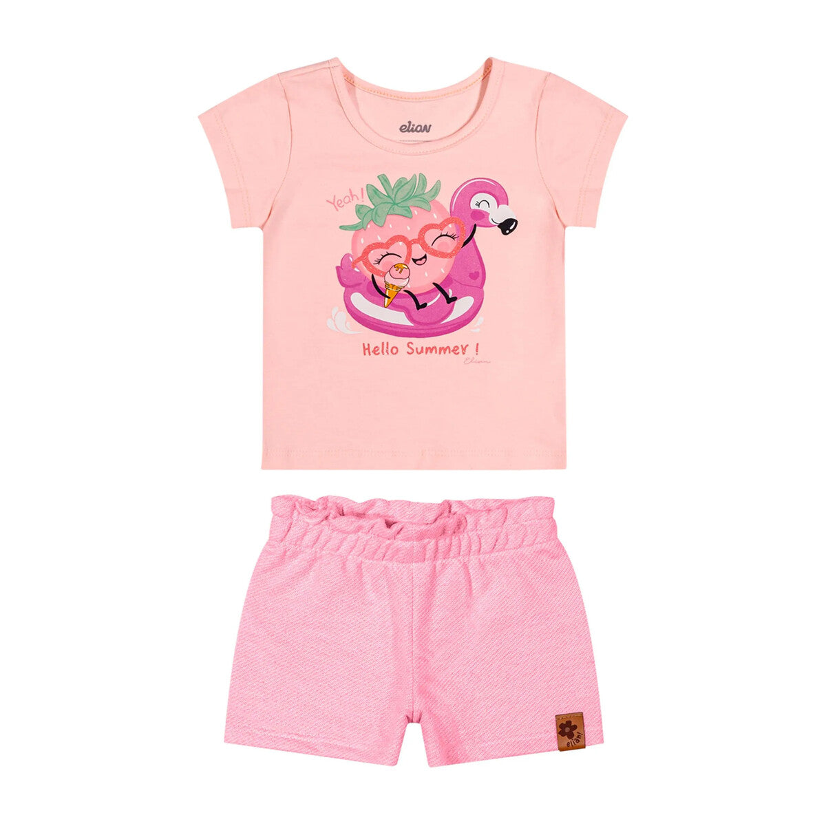 Conjunto Bebê Menina Blusa e Short Frutinha - Elian