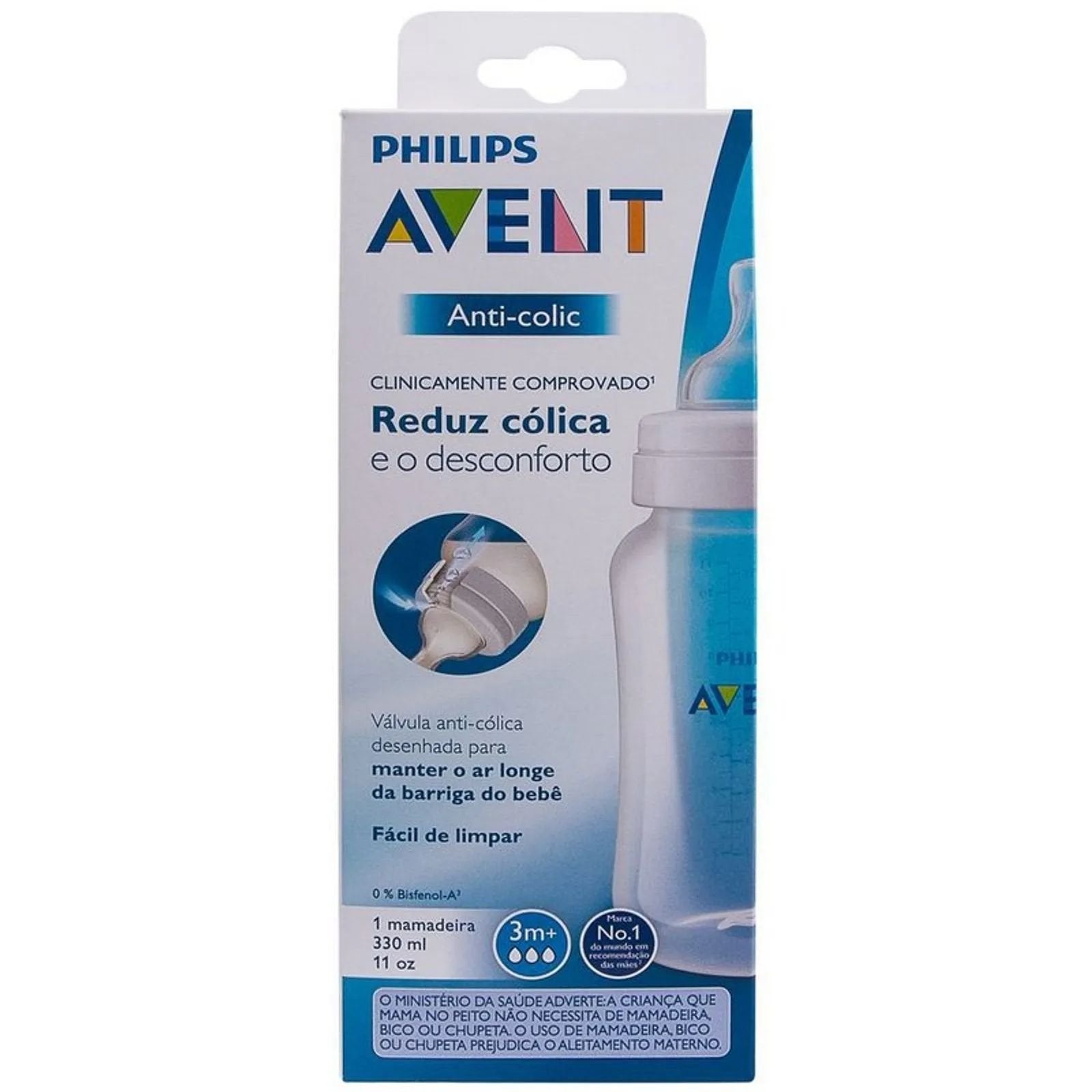 Mamadeira Avent Clássica Anticólica 330ml (3+ Meses) - Avent