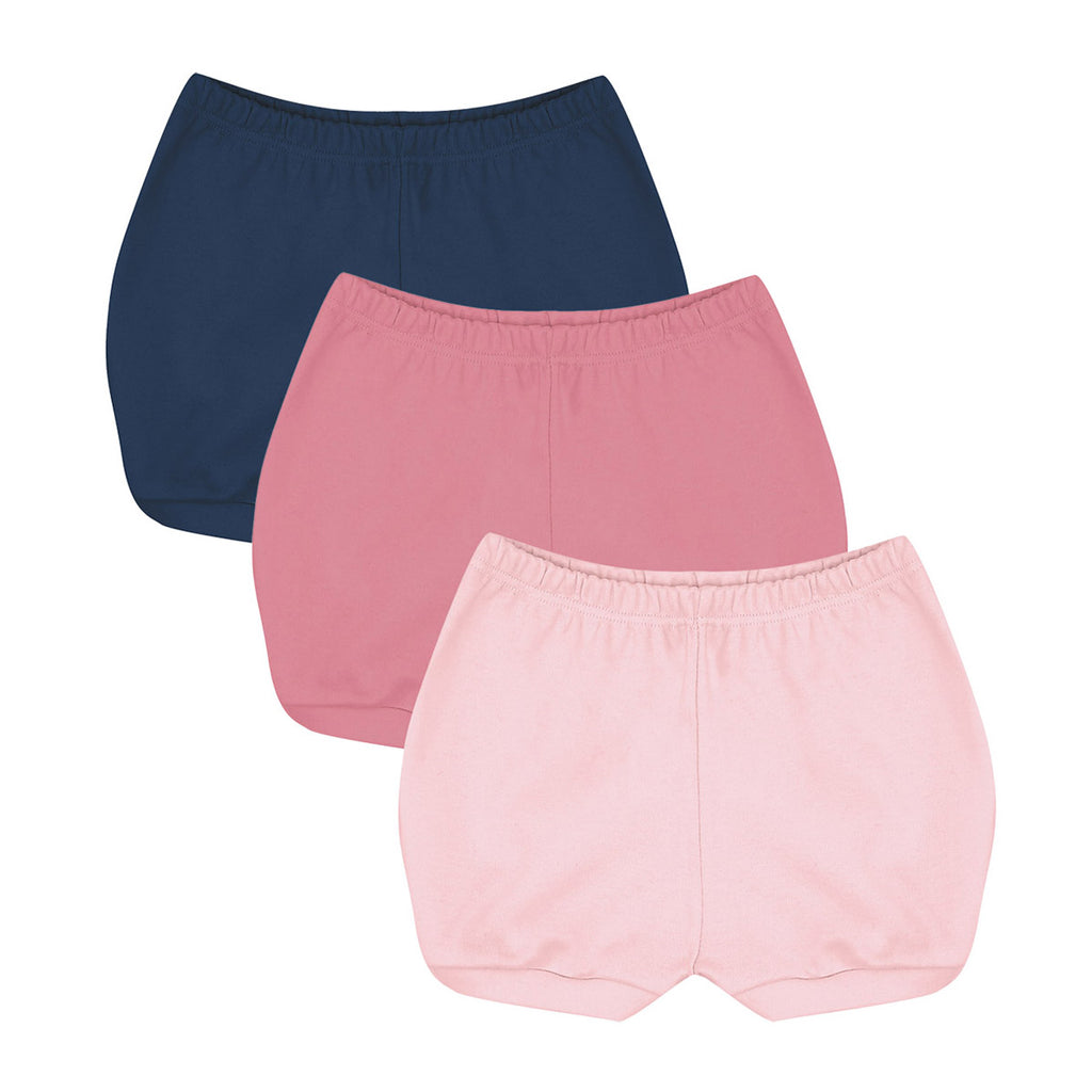 Short Bebê Menina Timeless Em Suedine - Kiko Baby