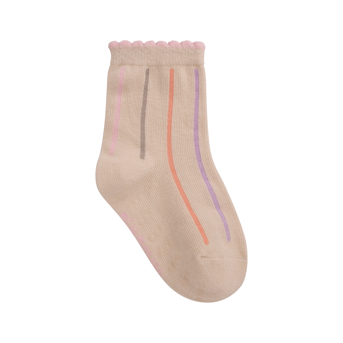 Kit 3 Pares Meia Antiderrapante Menina 21-25 Pomba - Pimpolho