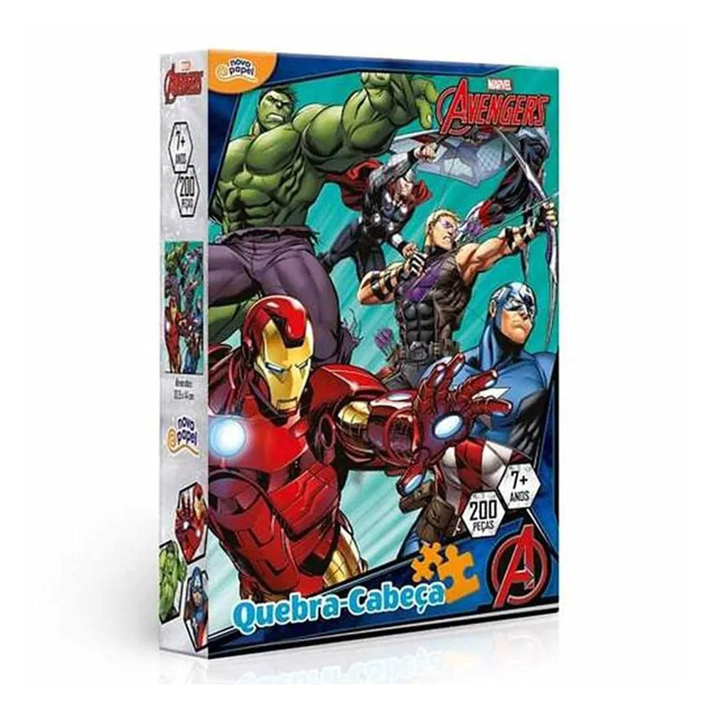 Quebra-Cabeça Marvel Vingadores 200 Peças - Toyster
